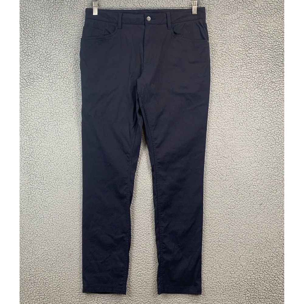 Kathmandu Men's Navy Pants L (36x34) Nylon Blend Stretch Slim Fit Long